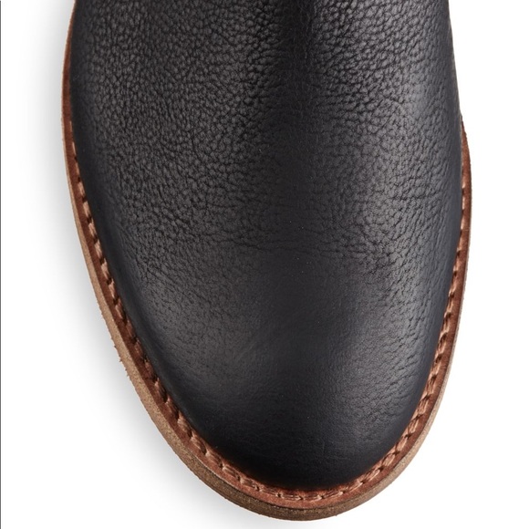 Saks Fifth Avenue Black Leather Midcalf Boots 9.5 - Picture 2 of 7